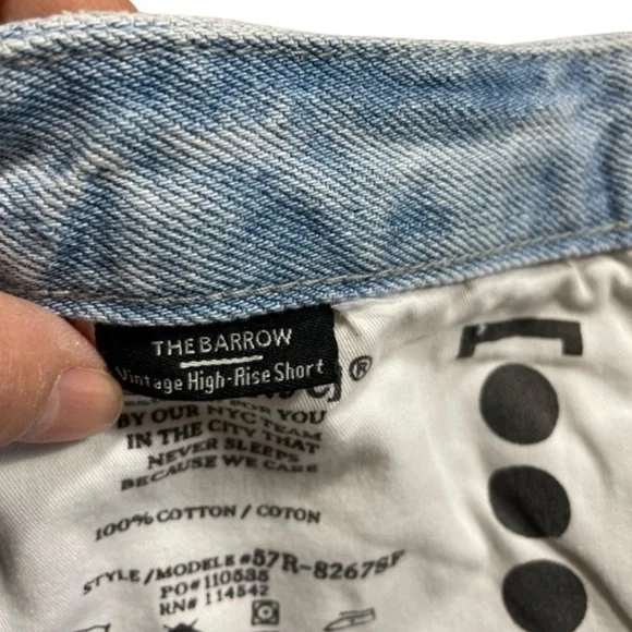 NWT Blank NYC “The Barrow” High Rise Destructed Denim Shorts (K ) - Picture 8 of 14